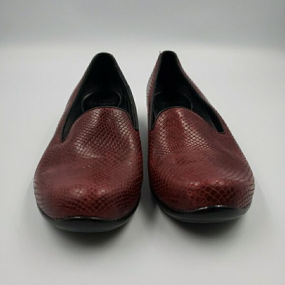 Dansko Womens Loafer Shoes Olivia Faux Snakeskin Leather Slip-On Loafer Size 38 - Picture 9 of 16